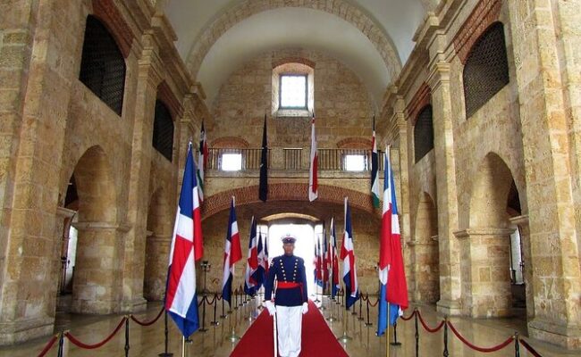 9f Guided Santo Domingo city tour, showcasing historic landmarks, vibrant streets, and colonial architecture, including key attractions like the Zona Colonial, Cathedral of Santa María la Menor, and local markets, offering an immersive exploration of the capital's rich cultural heritage.