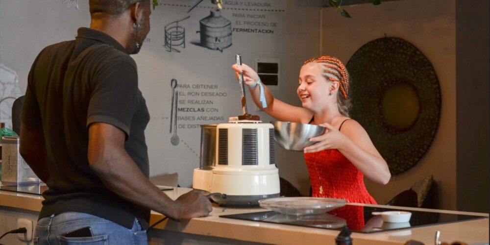 Hands-on Chocolate Master Class, teaching participants how to craft rich, artisanal chocolate from cacao beans, with techniques for tempering, molding, and flavoring.