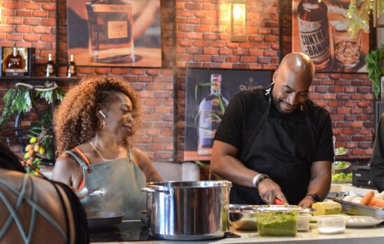 Traditional Sancocho Cooking Master Class, guiding participants through the process of preparing the Dominican Republic's signature stew with a blend of meats, root vegetables, and spices.