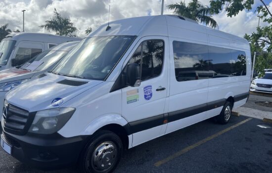 Comfortable airport transfer vehicle in Punta Cana, providing seamless transportation for travelers from the airport to their hotel or resort.