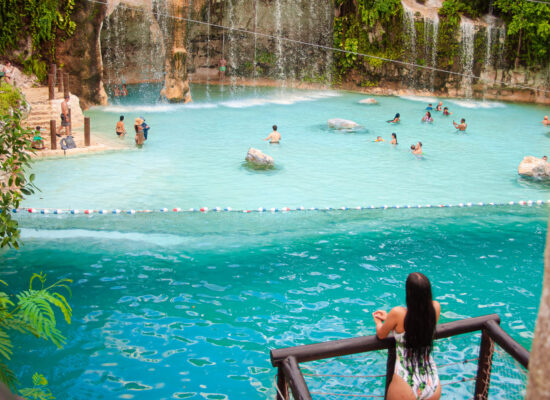 Adventure-filled Scape Park in Punta Cana, showcasing lush tropical landscapes, zip lines, underground caves, and natural cenotes for visitors to explore and enjoy